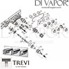 Trevi Moments 3 Control Bath Shower Mixer 3 Way Diverter Spare Parts